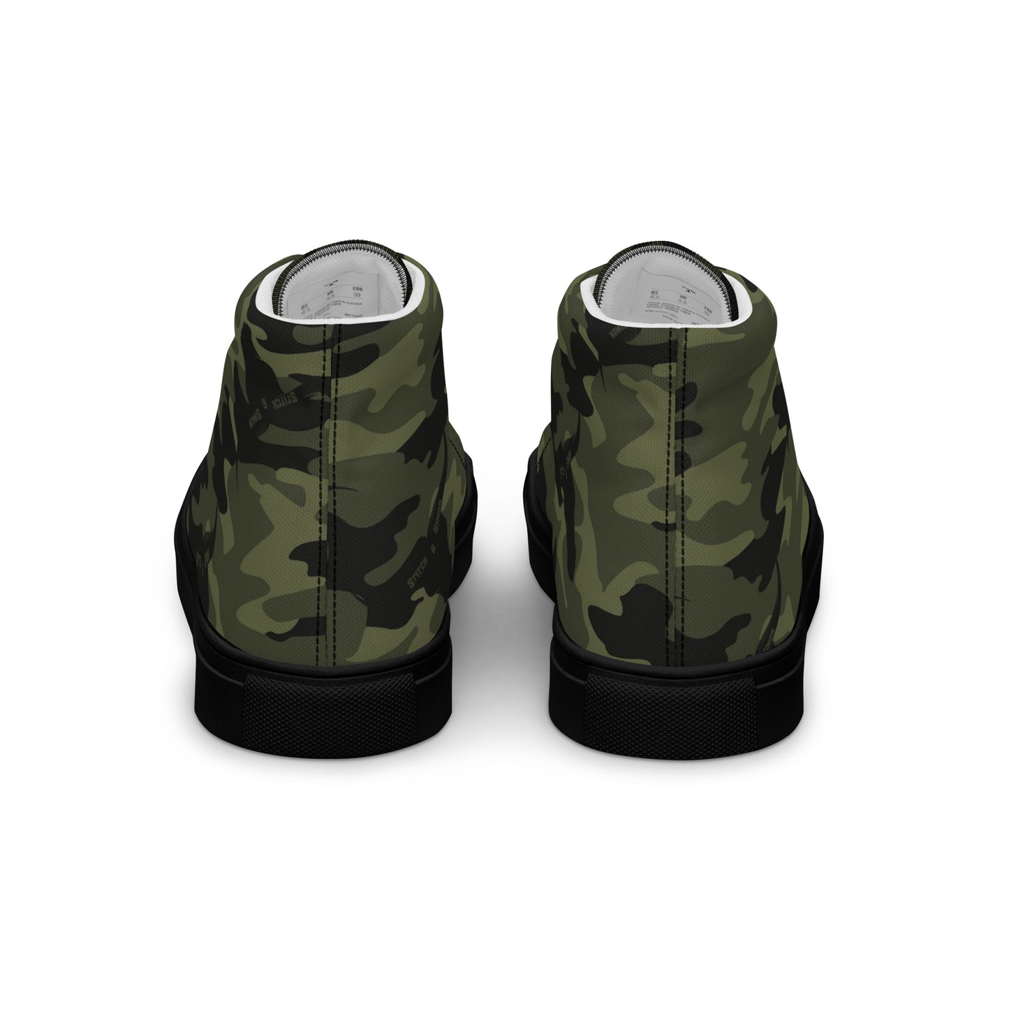 Women’s High Top Canvas Shoes – Camo Print Sneakers