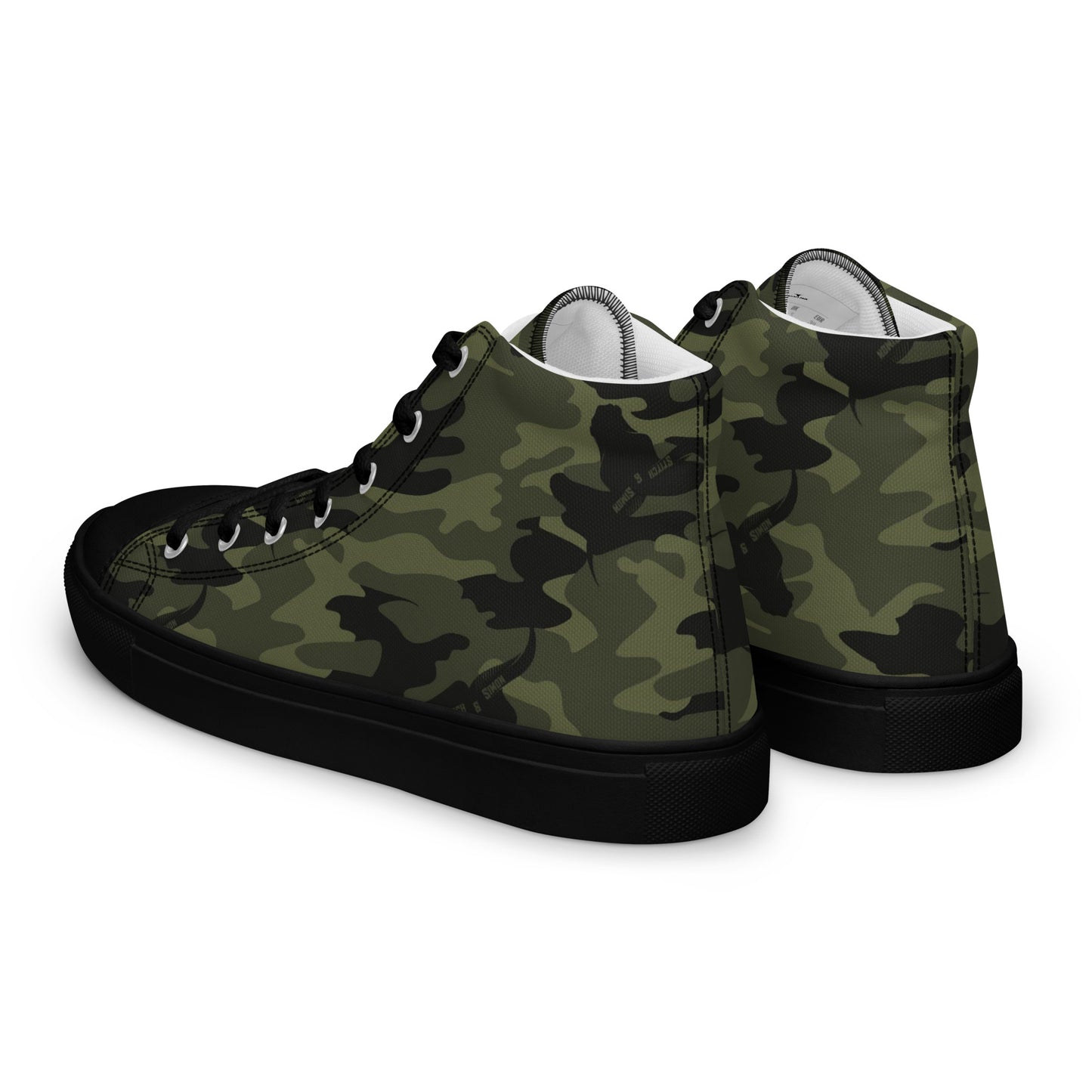 Women’s High Top Canvas Shoes – Camo Print Sneakers