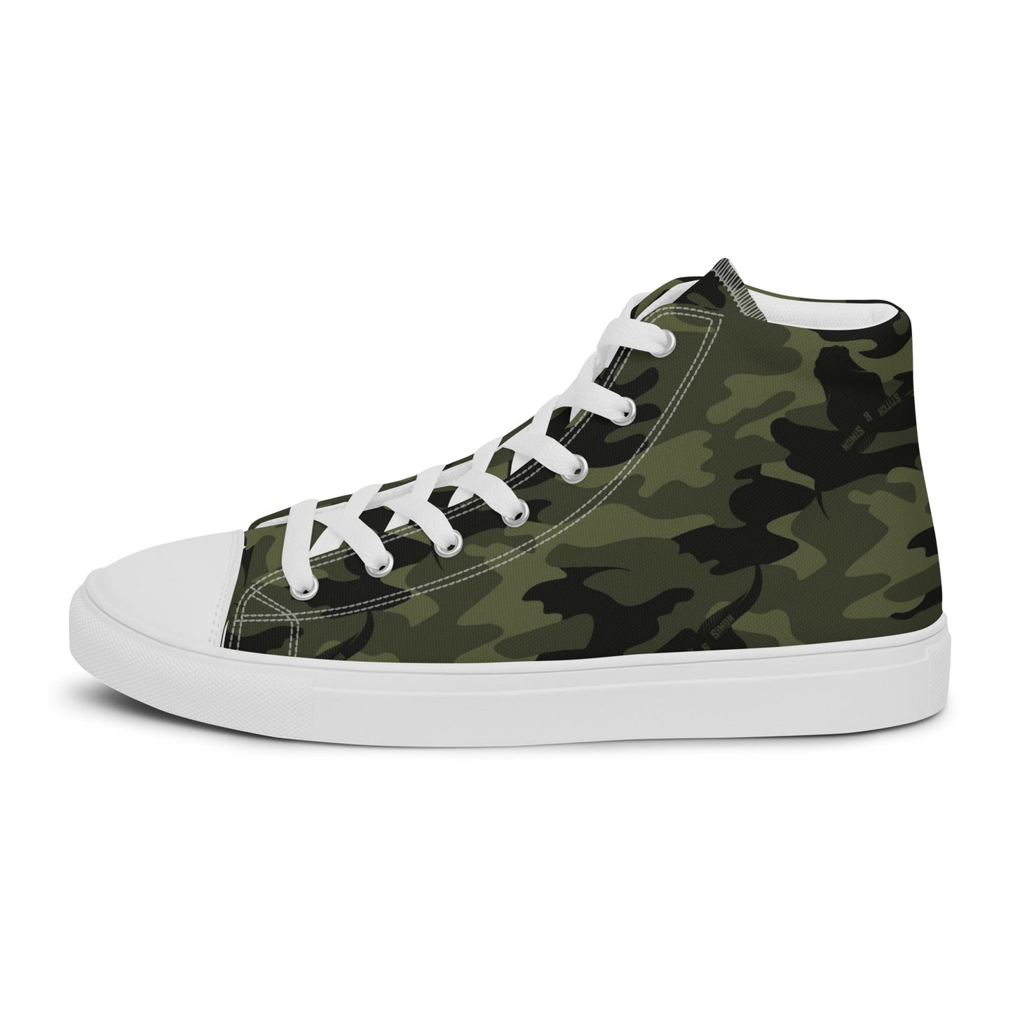 Women’s High Top Canvas Shoes – Camo Print Sneakers