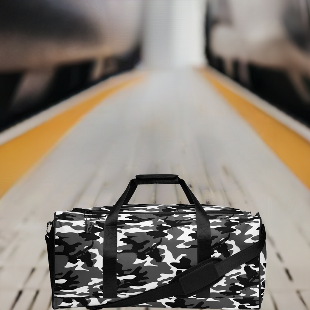 CAMO Duffle Bag in Camouflage | Camo Duffle Bag, Carry On Luggage, Travel Weekend Duffle Bag, Gym Sport Holdall - Stitch & Simon - Outdoor Fashion Store