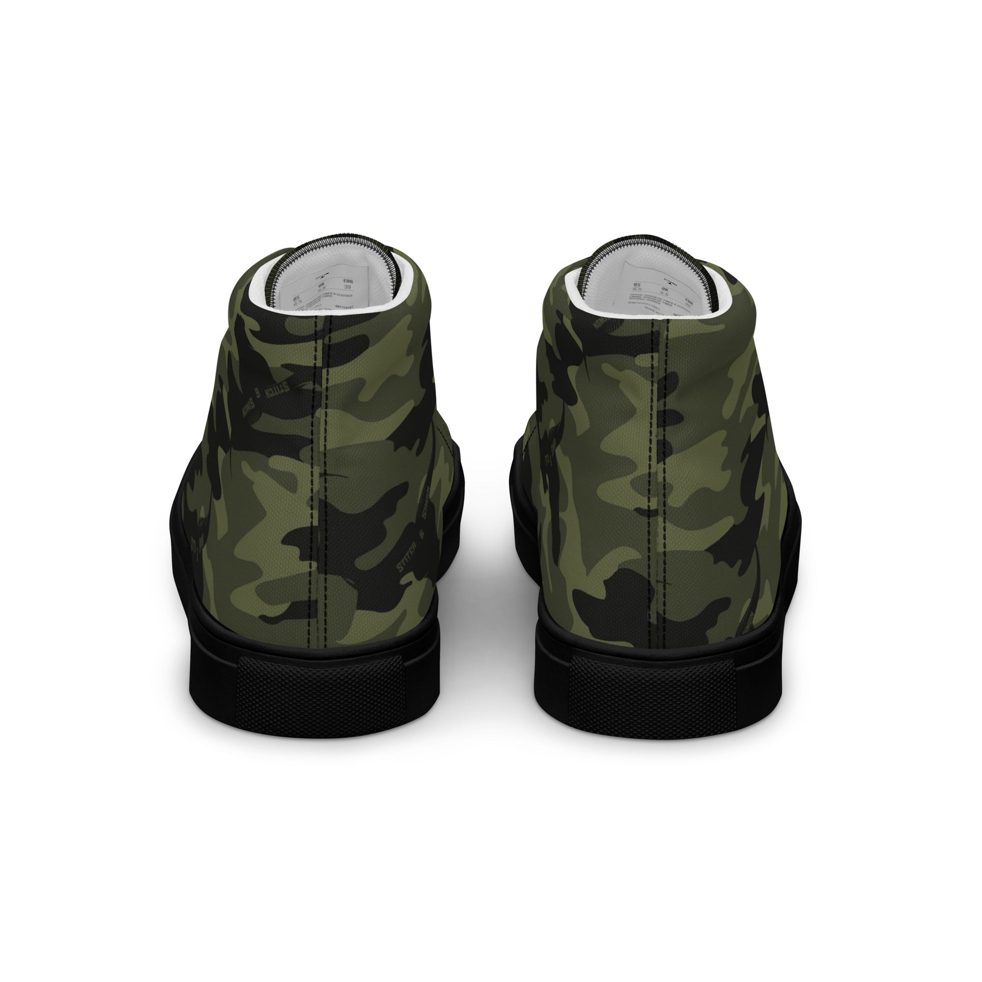 Women’s High Top Canvas Shoes – Camo Print Sneakers