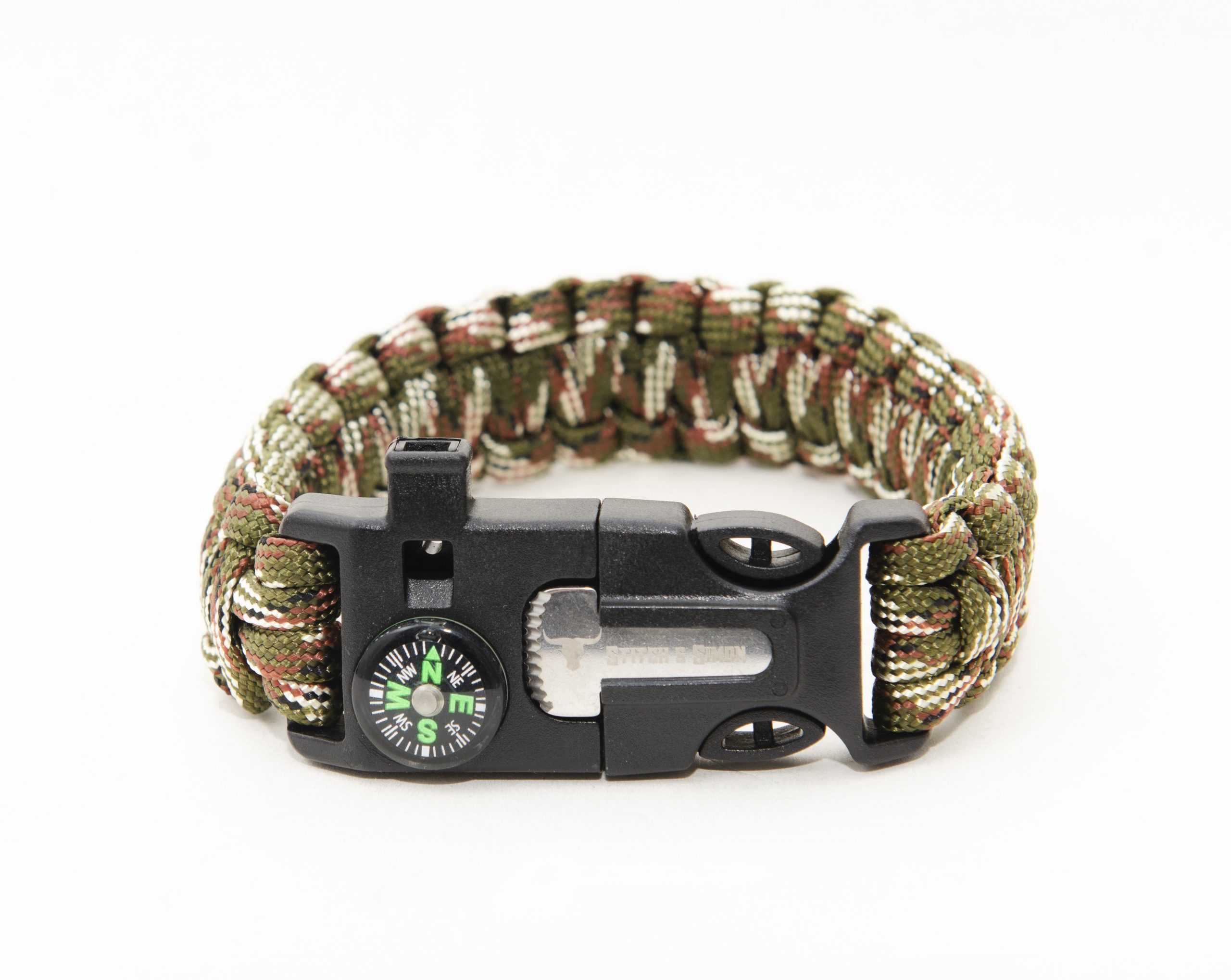 Evike.com Paracord Advanced Survival Bracelet with Firestarter (Color: OD  Green / 7