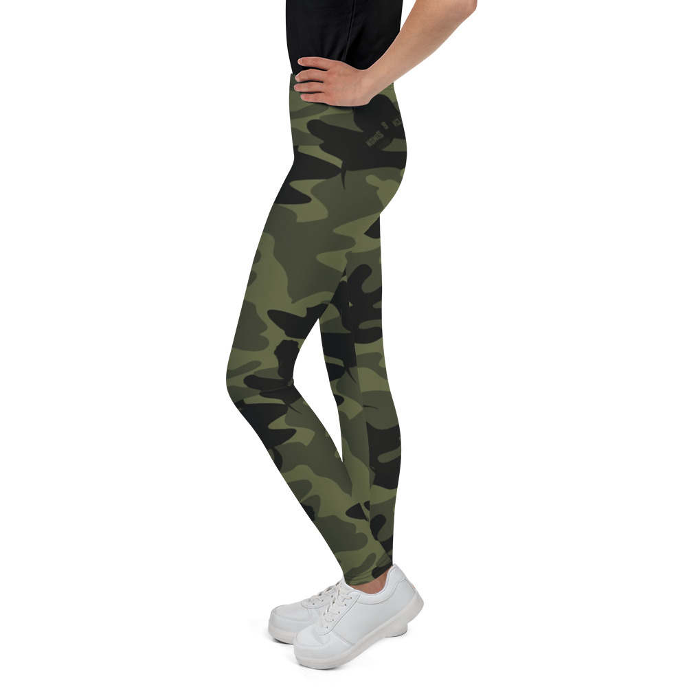 Comfy Green Camo Print Leggings for Girls - – GIRLSTRONG  INC