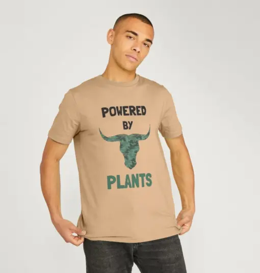 Powered by Plants Organic Camouflage Bull T-Shirts By Stitch & Simon - Image 4