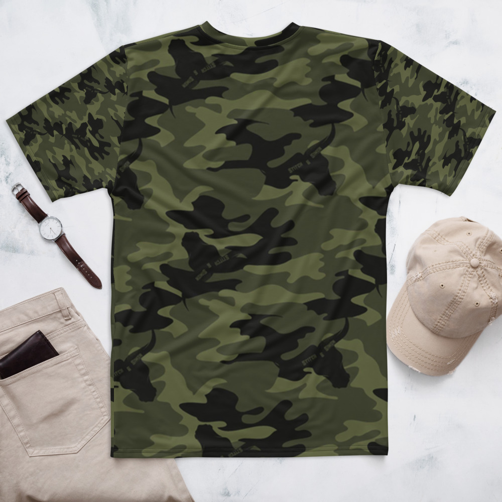 Camouflage Design Men's Athletic Sports T-shirt - Camo Exclusive to Stitch  & Simon - Sustainable Outdoor Clothing, Camouflage Gear, Stitch & Simon